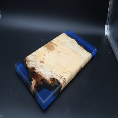 Lake Forest Woodworks - Spalted Maple and Blue Epoxy Charcuterie Board 2, Kitchen & Dishware, Lake Forest Wood Works, Atrium 916 - Sacramento.Shop