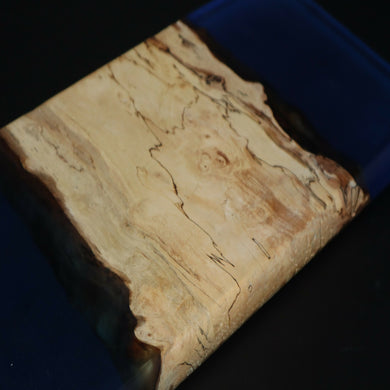 Lake Forest Woodworks - Ocean-Inspired Spalted Maple Charcuterie Board with Blue Epoxy 3, Kitchen & Dishware, Lake Forest Wood Works, Atrium 916 - Sacramento.Shop