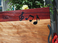 Load image into Gallery viewer, WCS Designs - Serving/Charcuterie board with Music Notes, Wood Working, WCS Designs, Atrium 916 - Sacramento.Shop
