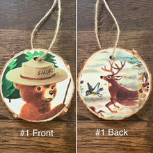Load image into Gallery viewer, Enchanted Wood Goods - Storybook Ornaments - Smokey the Bear
