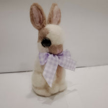 Load image into Gallery viewer, nestneedlesandknots - Felted Bunny - Purple Ribbon, Crafts, Nestneedlesandknots, Atrium 916 - Sacramento.Shop

