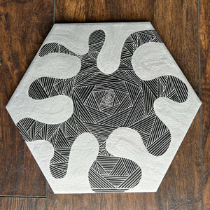 Rie Design - black/silver trivet