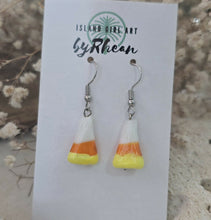 Load image into Gallery viewer, Island Girl Art - Upcycled Earrings - Halloween Earrings

