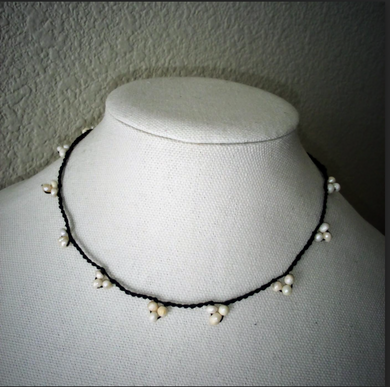 fresh water pearl 3 bead 16%22