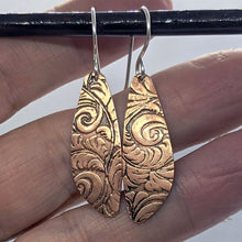 Load image into Gallery viewer, Arcane Moon - Copper Earrings [Small Wings]
