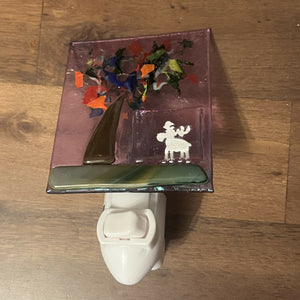 Shmak Creations - Night Light with Moose, Glasswork, Shmak Creations, Atrium 916 - Sacramento.Shop