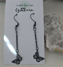 Load image into Gallery viewer, Island Girl Art - Upcycled Earrings - Halloween Earrings
