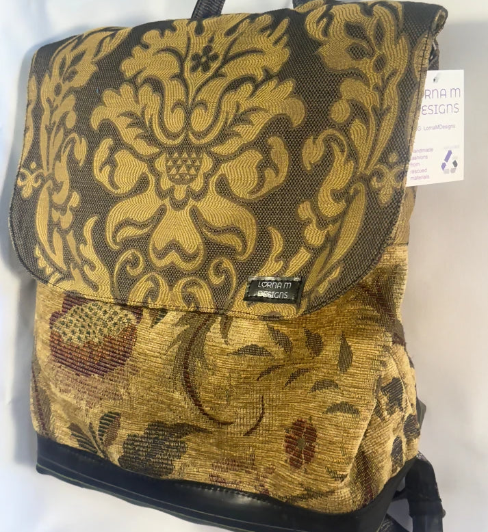 velvet backpack