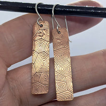 Load image into Gallery viewer, Arcane Moon - Copper Earrings [Large Bars]
