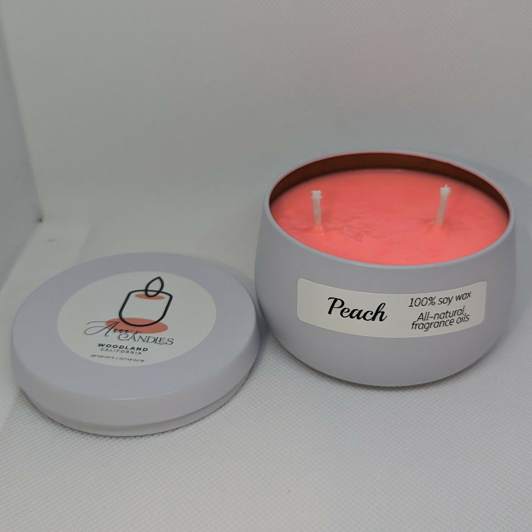 Anna's Candles - Peach Colored Wax Candle, Home Decor, Anna’s Candles, Atrium 916 - Sacramento.Shop