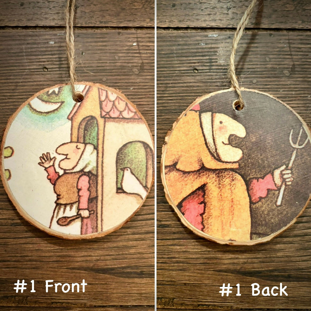 Enchanted Wood Goods - Storybook Ornaments - Strega Nona, Home Decor, Enchanted Wood Goods, Atrium 916 - Sacramento.Shop