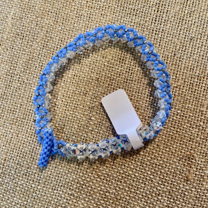 blue and white X and O