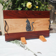 Load image into Gallery viewer, WCS Designs - Serving/Charcuterie board w/ Cat epoxy inlay, Wood Working, WCS Designs, Atrium 916 - Sacramento.Shop
