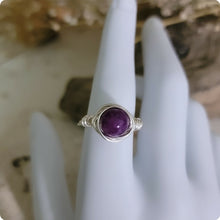 Load image into Gallery viewer, Island Girl Art - Wire Wrapped Ring - Amethyst wrap, Jewelry, Island Girl Art by Rhean, Atrium 916 - Sacramento.Shop
