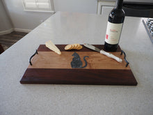 Load image into Gallery viewer, WCS Designs - Serving/Charcuterie board w/ Cat epoxy inlay, Wood Working, WCS Designs, Atrium 916 - Sacramento.Shop
