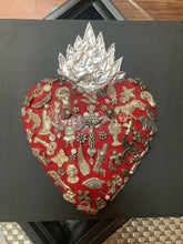 Load image into Gallery viewer, Maggie Devos - Framed Milagro Flamed Heart
