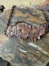 Load image into Gallery viewer, Stone Goblin Studios - Electroformed Hydrangea Blossom Necklace
