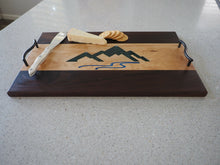 Load image into Gallery viewer, WCS Designs - Serving/Charcuterie board w/Mountain-river epoxy inlay, Wood Working, WCS Designs, Atrium 916 - Sacramento.Shop
