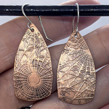 Load image into Gallery viewer, Arcane Moon - Copper Earrings [Inverted Shields - Large], Jewelry, Arcane Moon, Atrium 916 - Sacramento.Shop
