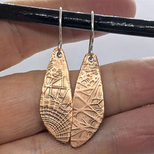 Load image into Gallery viewer, Arcane Moon - Copper Earrings [Small Wings]
