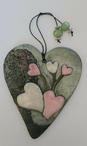 Greystone Studio - Med. Heart, Ceramics, Greystone Studio, Atrium 916 - Sacramento.Shop