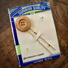Load image into Gallery viewer, Enchanted Wood Goods - Vintage Button Hairpins, Jewelry, Enchanted Wood Goods, Atrium 916 - Sacramento.Shop
