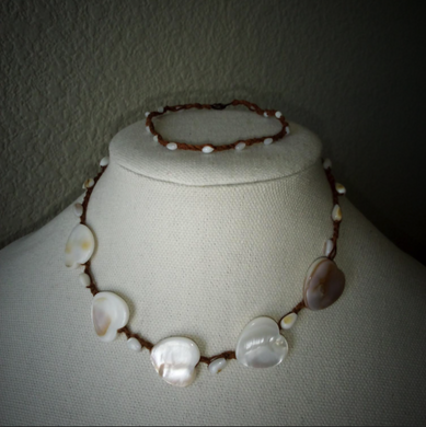 river shell large  heart set