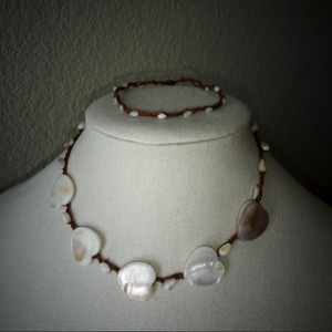 river shell large  heart set