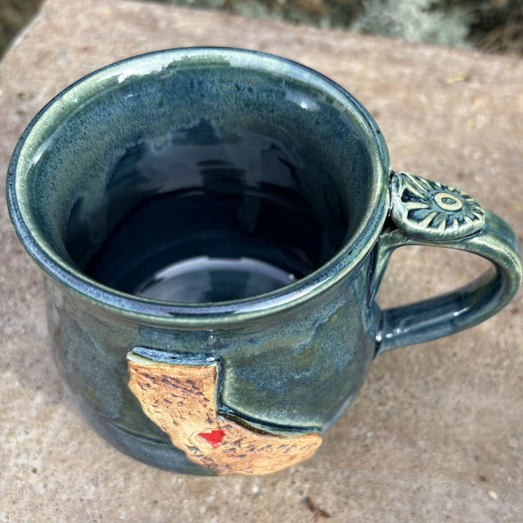 Angie Talbert Studios - Cali Mug Blue/green v.1