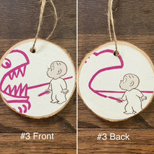 Load image into Gallery viewer, Enchanted Wood Goods - Storybook Ornaments - Harold and the Purple Crayon
