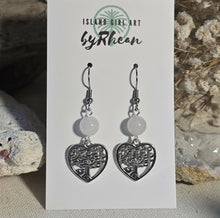 Load image into Gallery viewer, Island Girl Art - Heart Earrings
