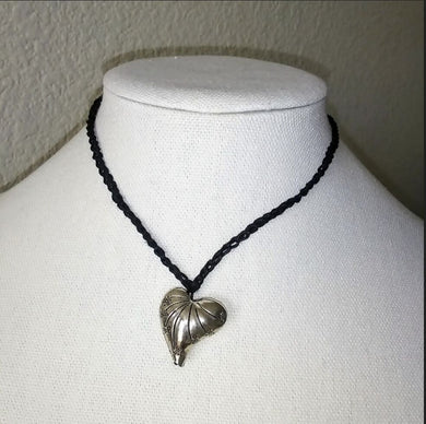 Creations by Jennie J Malloy - Engraved 3D Heart Choker, Jewelry, Creations by Jennie J Malloy, Atrium 916 - Sacramento.Shop