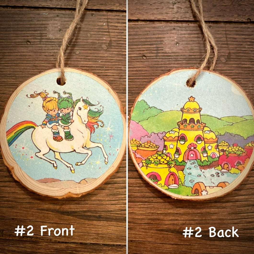 Enchanted Wood Goods - Storybook Ornaments - Rainbow Brite, Home Decor, Enchanted Wood Goods, Atrium 916 - Sacramento.Shop