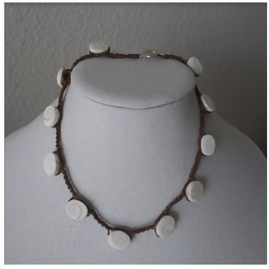 large oval shell necklace