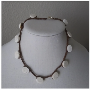 large oval shell necklace
