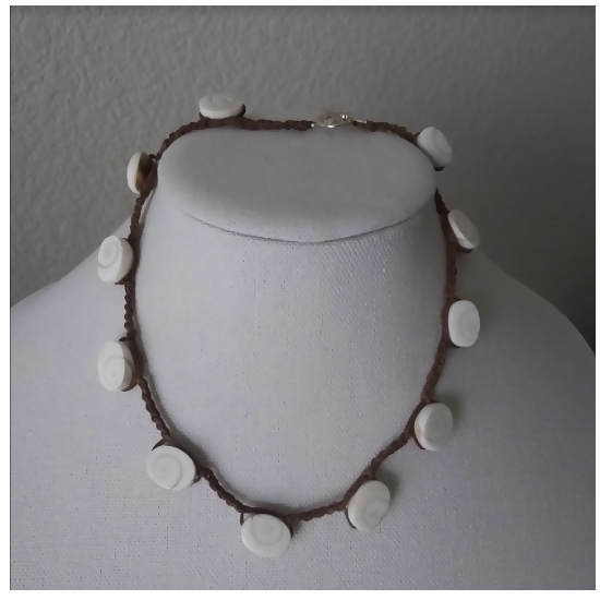 large oval shell necklace