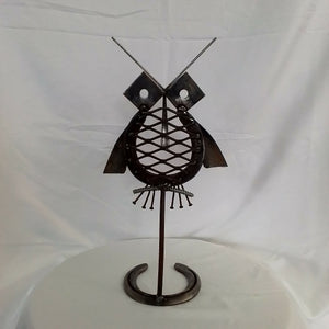 Arti.Fizer - Single Horseshoe Owl W/Square Washer Eyes, Outdoor & Garden, Arti fizer, Atrium 916 - Sacramento.Shop