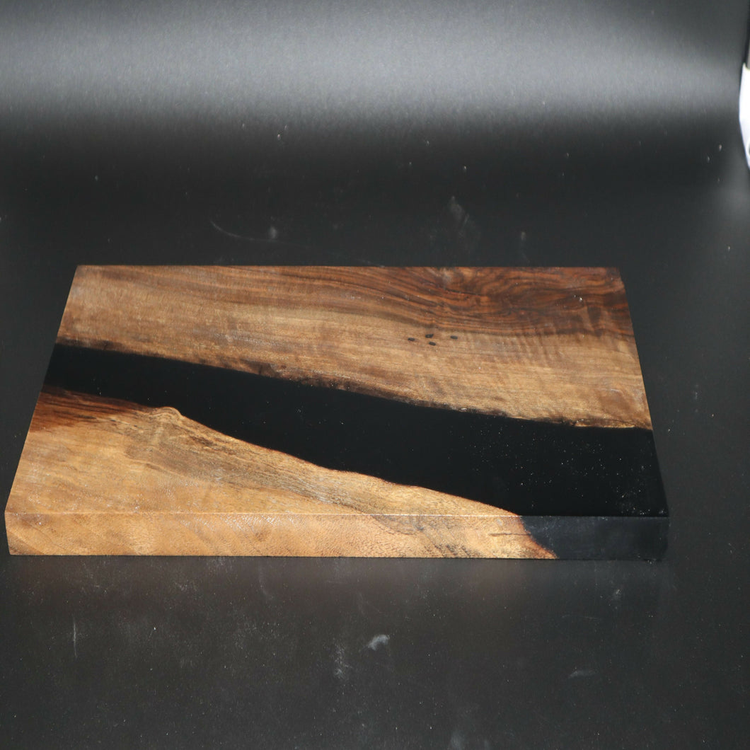 Lake Forest Woodworks - Black Walnut and Black Epoxy Charcuterie Board, Kitchen & Dishware, Lake Forest Wood Works, Atrium 916 - Sacramento.Shop