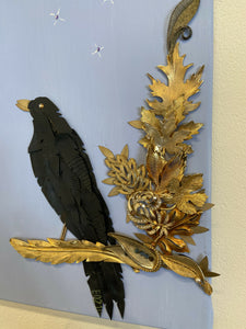 Joyce Pierce - Crow and the Moon, Wall Art, Joyce Pierce, Atrium 916 - Sacramento.Shop