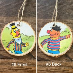 Enchanted Wood Goods - Storybook Ornaments - Sesame Street