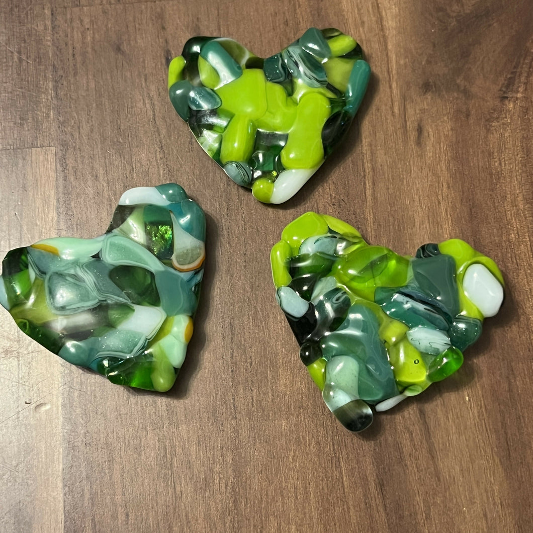 Shmak Creations - Green Pocket Heart