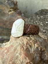 Load image into Gallery viewer, Stone Goblin Studios - California Oil Agate Ring
