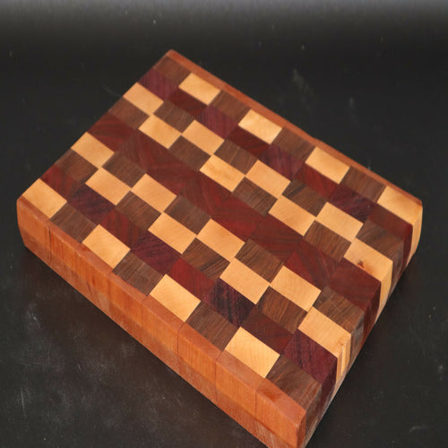 Lake Forest Woodworks - Paduk, Maple, and Cherry End Grain Cutting Board, Kitchen & Dishware, Lake Forest Wood Works, Atrium 916 - Sacramento.Shop