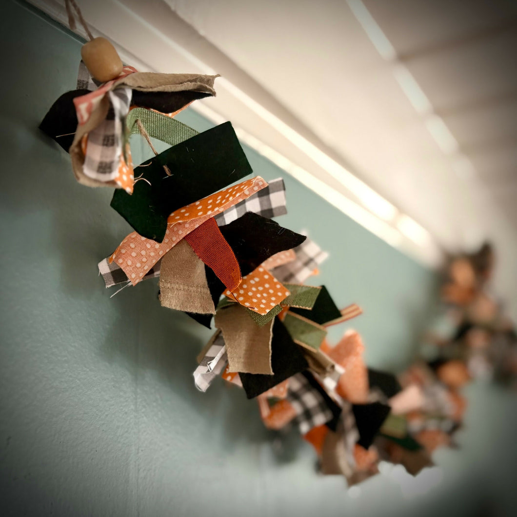 Enchanted Wood Goods - Scrap Fabric Garland