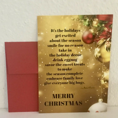 Persevere and Create - Poetry Card - Christmas Card, Greeting Cards, Persevere and Create, Atrium 916 - Sacramento.Shop