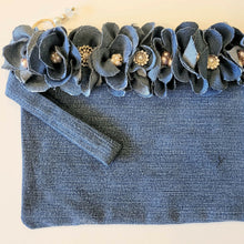 Load image into Gallery viewer, Sparkle jean clutch - garden momma - atrium 916
