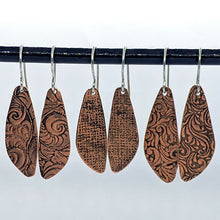 Load image into Gallery viewer, Arcane Moon - Copper Earrings [Small Wings]
