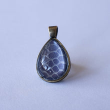Load image into Gallery viewer, Nekkid Snek Jewelry - Purple Teardrop Corn Snake Pendant - Sacramento . Shop
