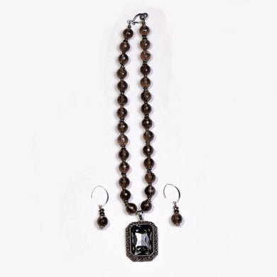 Lori Sparks- Smoke Quartz Necklace & earring set, Jewelry, Sparks by Beadologie, Sacramento . Shop