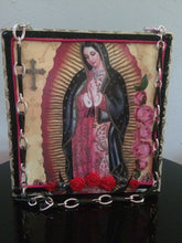 Load image into Gallery viewer, Maggie Devos = Decopaged tobacco box - Art image Frida w/Flowers, Bags, Maggie Devos, Sacramento . Shop
